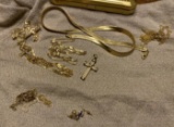 Large lot of miscellaneous gold jewelry