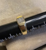 Men's 14k Gold and diamond ring