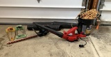 Troy-Bilt Leaf Blower, Craftsman Bushwacker, Sprinklers, & Extension Cords