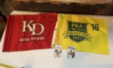 2 PGA Golf Flags and Memorial Passes