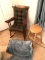 Rocking Chair, Stool, Blanket & Rug