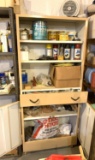 Metal Cabinet & Contents - Stains, Electrical, Hardware & More