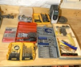 Assortment of Bits, Tool Kit, & More