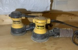 2 DeWalt Orbital Sanders