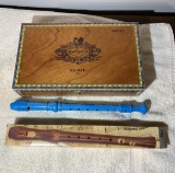 2 Recorders & Cigar Box