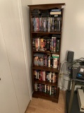 Book Shelf & Contents - DVD's & VHS Tapes