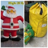 20' tall inflatable Santa Claus with blower