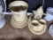 Group lot of Pfaltzgraff pottery dinnerware - Village Pattern