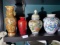 Group lot of Asian vases