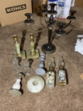 Bombay Candle Holder with an Assortment of Candle Holders