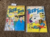 Old Comic Books Tippy Teen No. 2 and No. 4