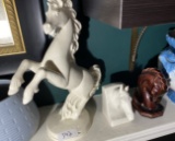 Group of 3 horse ceramic horses