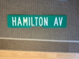 Vintage Hamilton Road Sign
