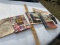 Small lot of misc. paper, yard stick
