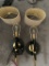 2 Wall Sconce Lights with Shades