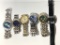 Group lot of men's watches including Fossil