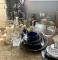 Assortment of Glassware, Candle Sticks, & More