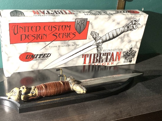 United Custom Design Series Tibetan Dagger in Box - 13" long