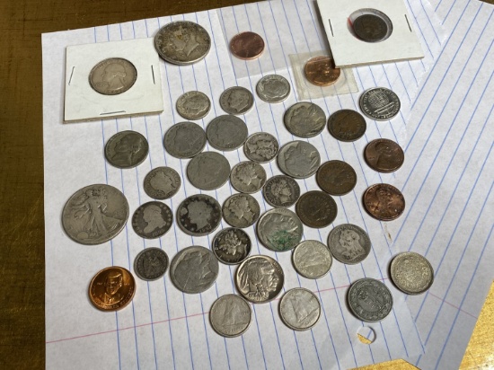 Large lot of mostly silver type coins and more