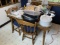 Vintage dining room table and four chairs
