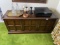 Vintage wooden stereo or bar cabinet