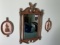 Vintage Mid Century mirror, wall decor pieces