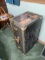 Old military trunk with contents