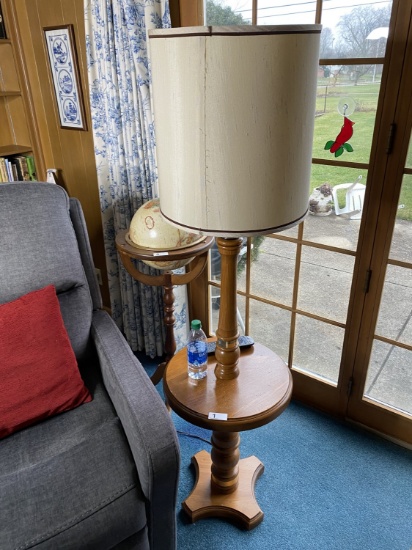Vintage Wooden Lamp Table