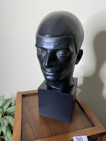 Vintage Metal Sculpture Head by Alva Museum Replicas Inc.