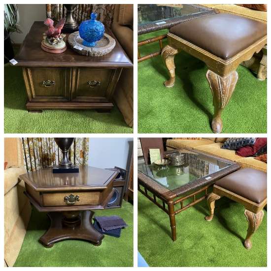 4 pieces of vintage furniture