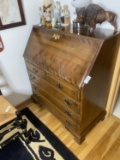 Vintage Ethan Allen Drop Leaf Secretary Desk