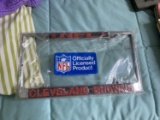 Vintage Cleveland Browns License Plate Frame