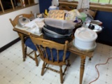 Vintage dining room table and four chairs