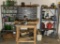 Clean Out Wall of Basement - Wine Bottles, Metal Organizer with contents, Metal Shelving & More