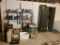 Lockers, Metal Shelving, Fan, Wood Stain & More