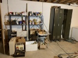 Lockers, Metal Shelving, Fan, Wood Stain & More