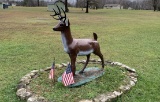 Cement Deer Yard Art