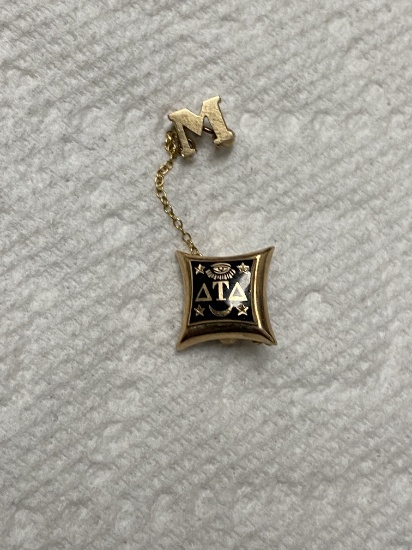 10k Gold College Fraternity Pin