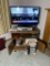 32 inch Sanyo Tv with Remote, Tv stand, DVD/VHS Combo Player and More