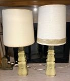 Pair of Beautiful Vintage Retro Style Lamps