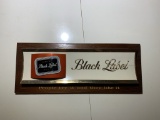 Black Label Beer Sign â€“ Does have a crack in the plastic.  See Photos