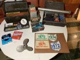 Collection of Fishing Items.  See Photos.  The reel boxes are EMPTY!