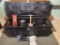 Plastic Tool Box with Contents - Hammers, Craftsman Tin Snips, Staple Gun & More