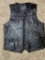 Italian Stone Leather Vest - size Medium