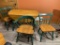 Painted Pine Drop Leaf Table and Chairs