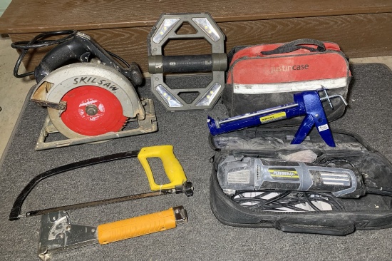 Skilsaw, Oscillating Multi Tool, Caulk Gun  and More