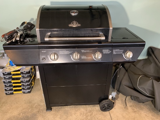 Grill Master 3 Burner Gas Grill with Grill Cover and Accessories