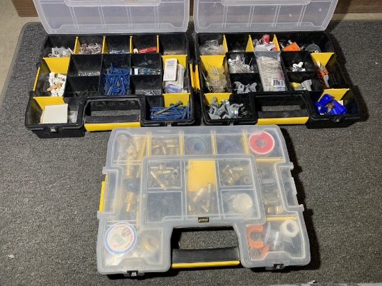3 Stanley Sort Master Boxes with Contents