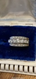 Antique 950 Platinum and 1.10 ctw near flawless diamond ring