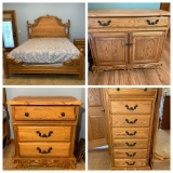 GORGEOUS! Oakwood Interiors Collector's Edition 4 Piece King Bedroom Set